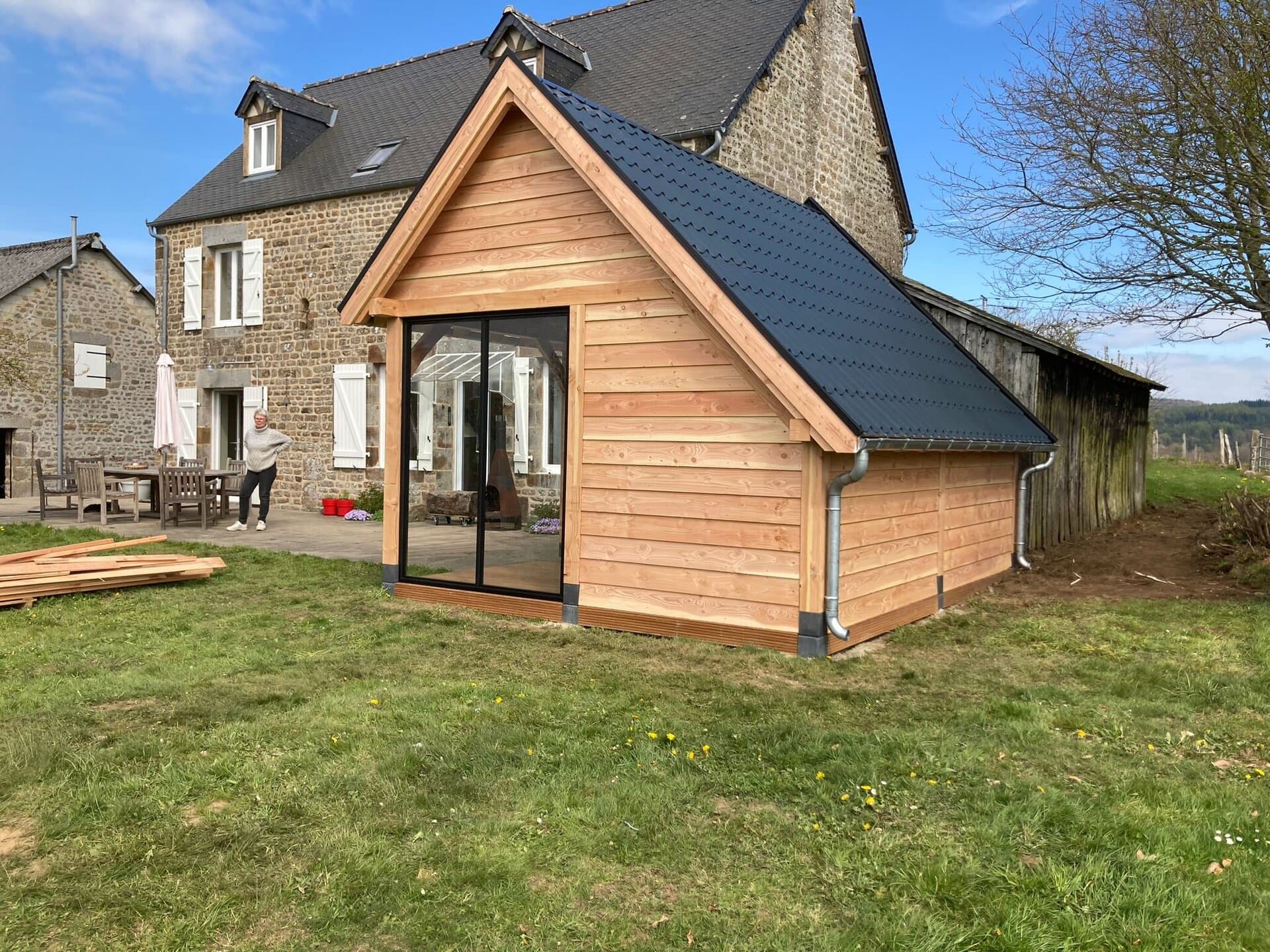 Bouwen van kapschuur