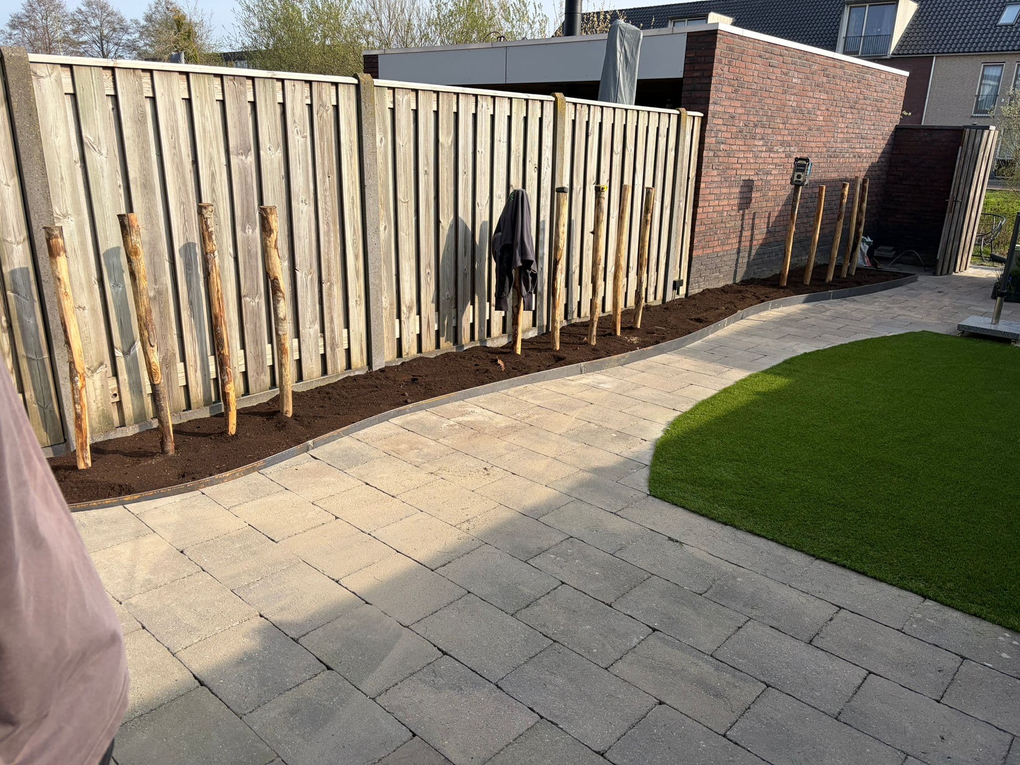 Herbestrating achtertuin